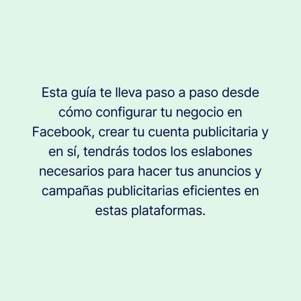 Configura tu cuenta publicitaria